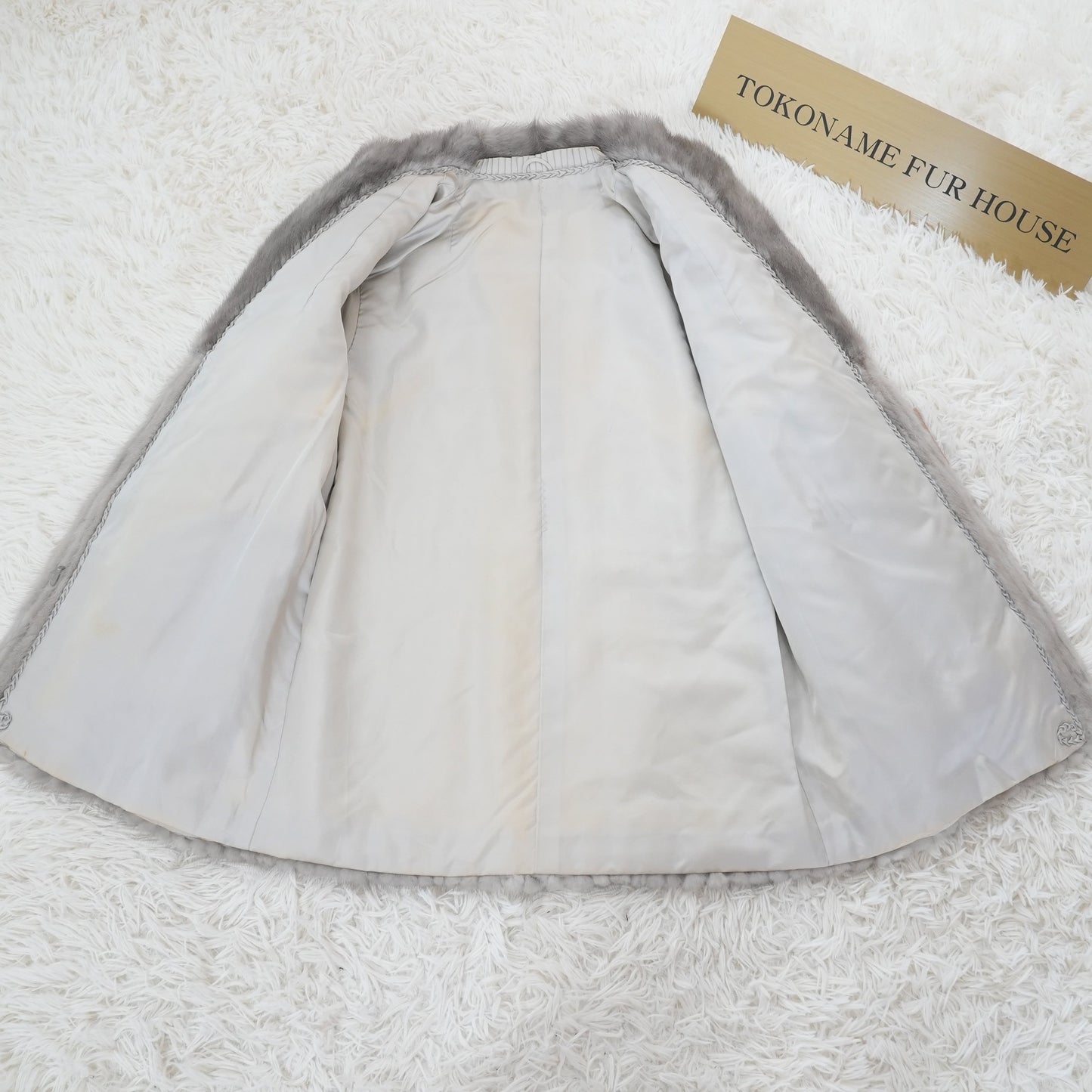 Sapphire Mink Jacket ZigZag Cutting Genuine Vintage Fur Japan