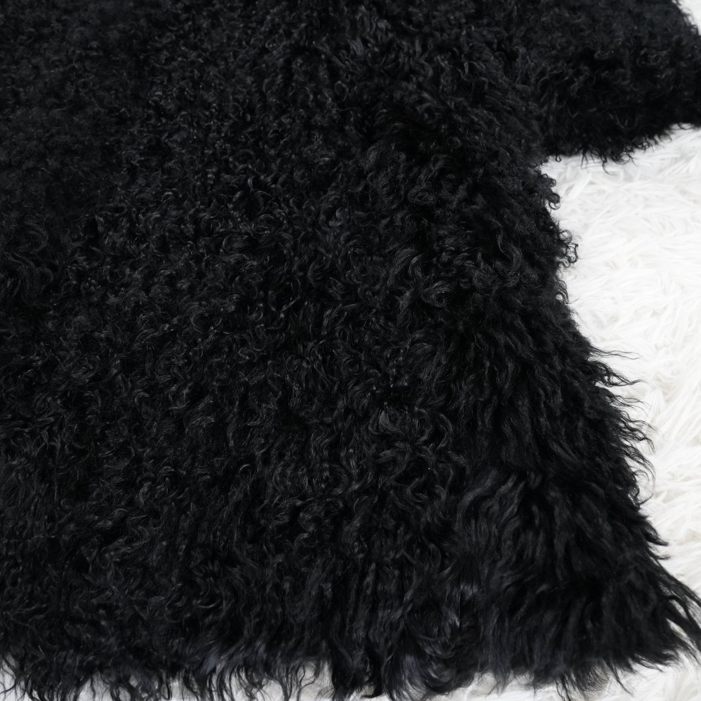 Mongolian Lamb Fur Reversible Coat - Genuine Vintage Fur From Japan