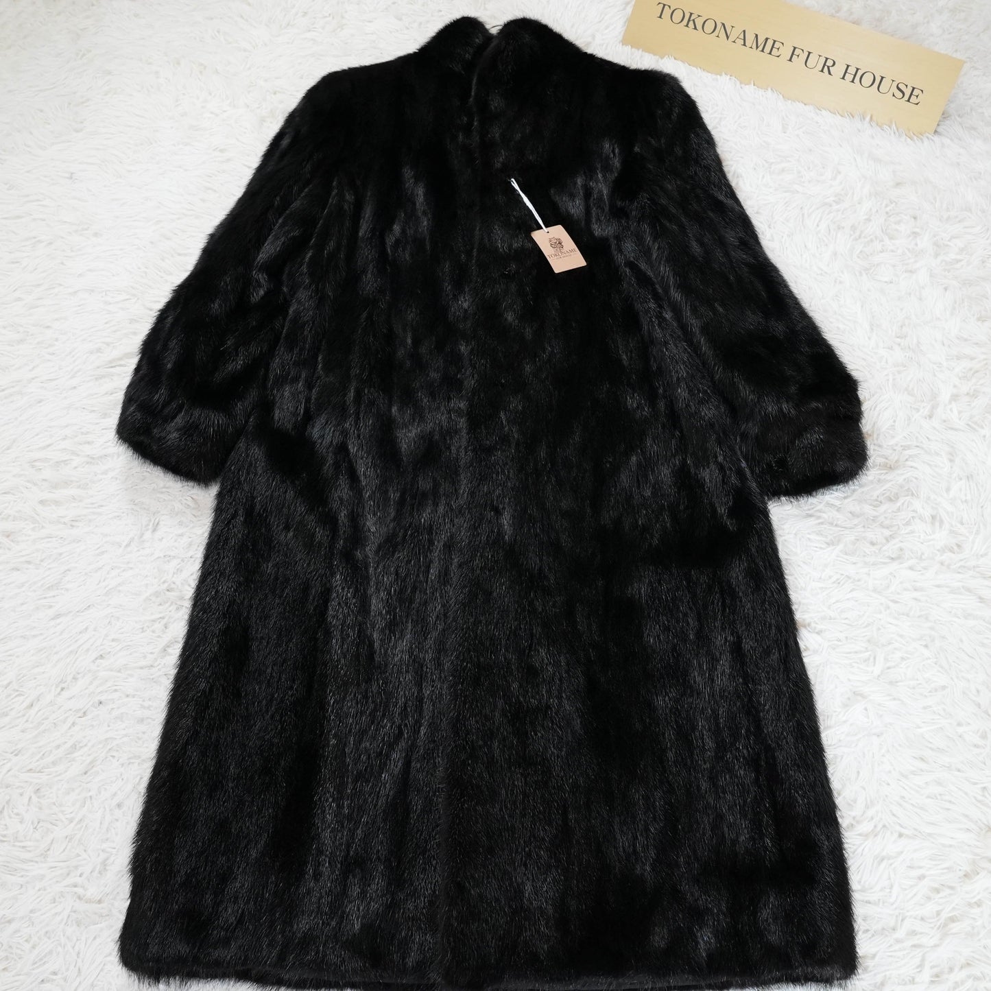 Black Mink Long Coat - Genuine Vintage Fur From Japan
