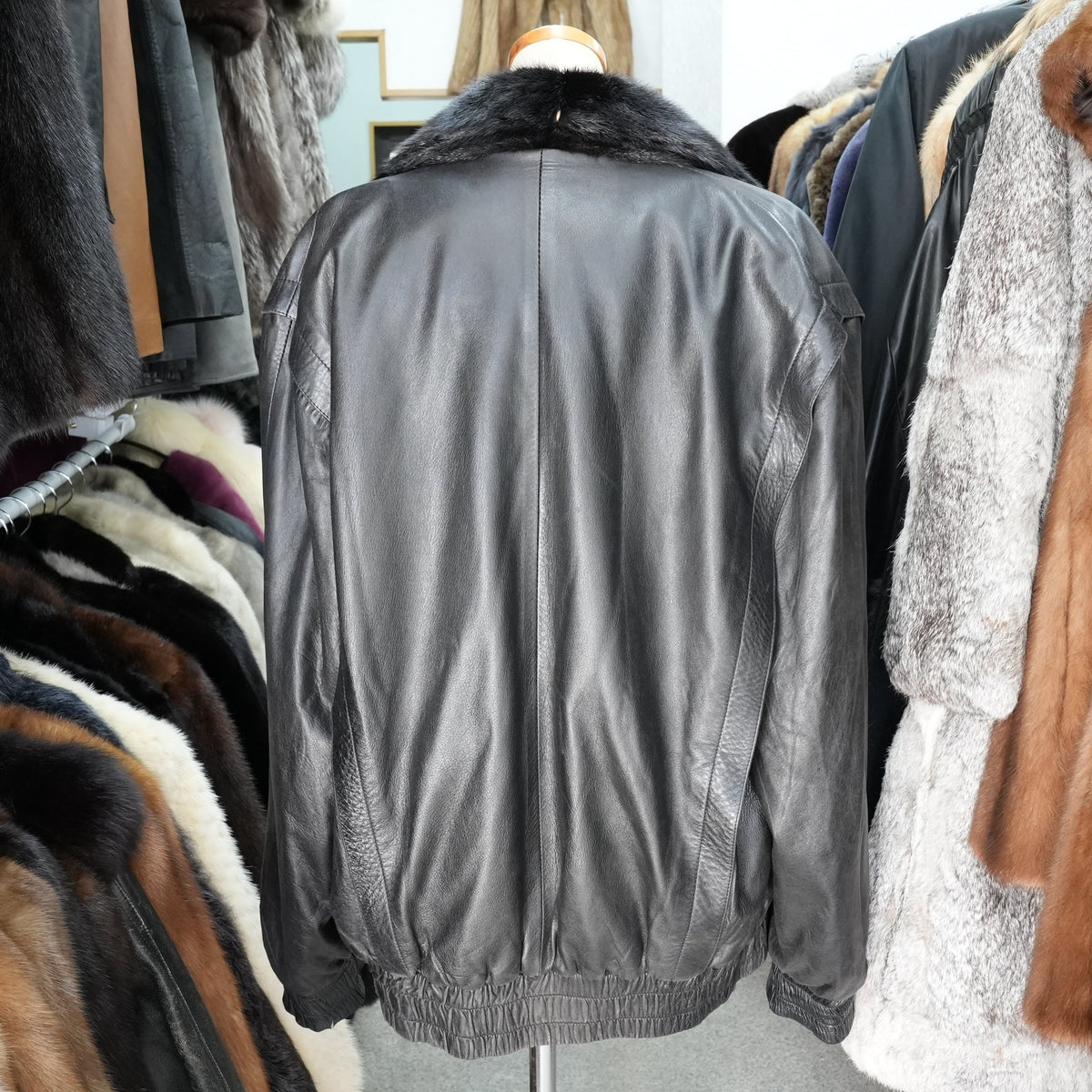 Mink and Leather Reversible Jacket - Genuine Vintage Fur From Japan