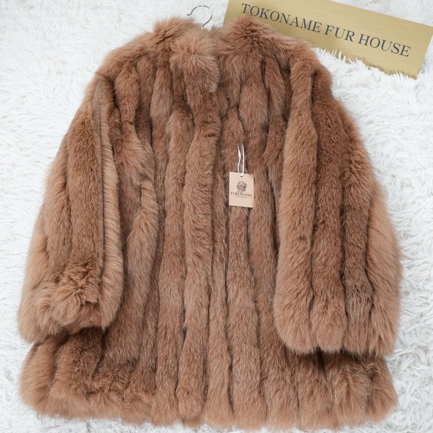 Brown Dyed Fox Coat - Genuine Vintage Fur From Japan