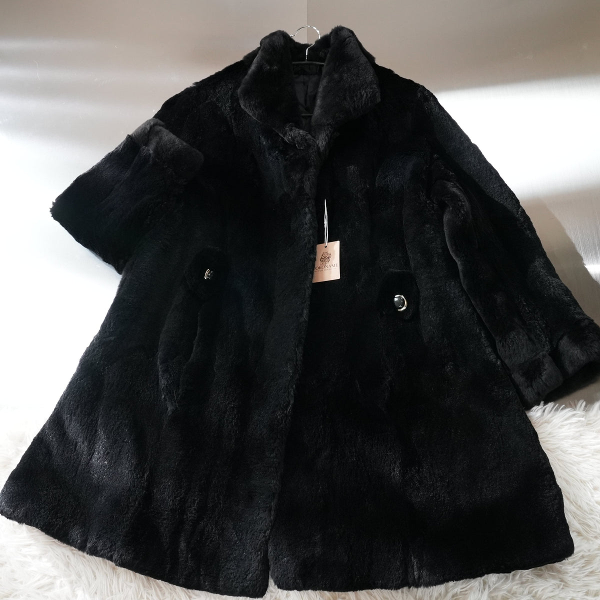 Shaved Nutria and Weasel A line Coat - Genuine Vintage Fur From Japan