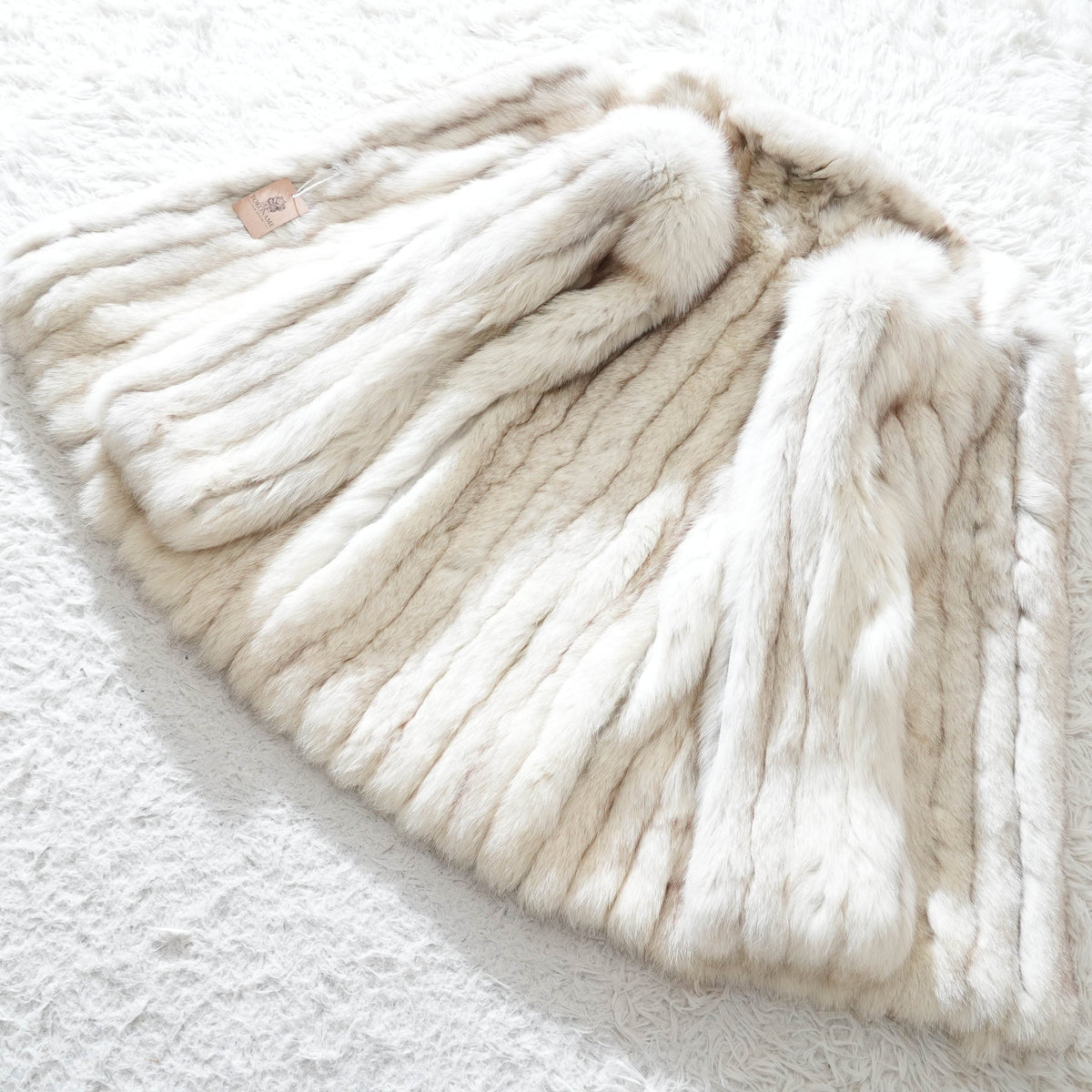 Blue Fox Fur Coat - Genuine Vintage Fur From Japan