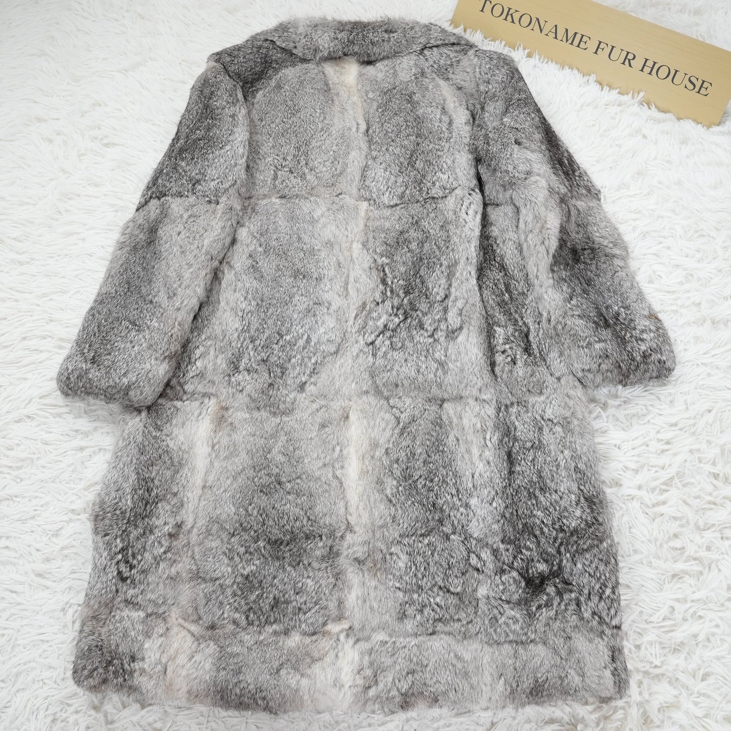 Rabbit Fur Long Coat -  Genuine Vintage Fur From Japan
