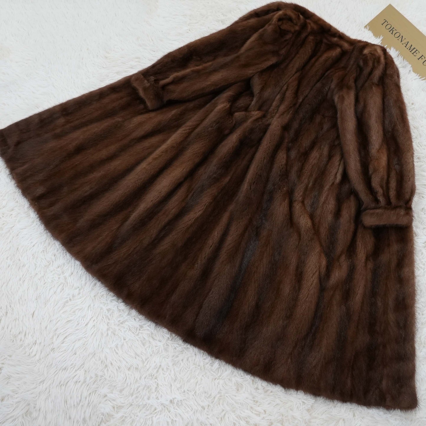 Demi Buff Mink Long Coat - SAGA MINK Vintage Fur From Japan