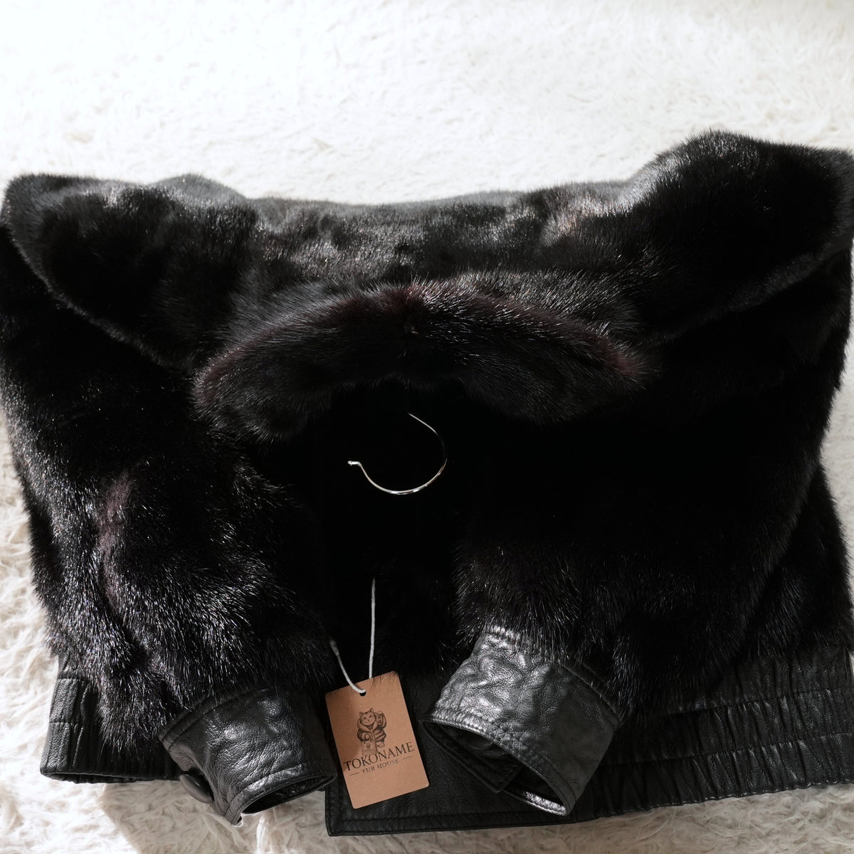 Mink and Leather reversible Jacket - Genuine Vintage Fur From Japan