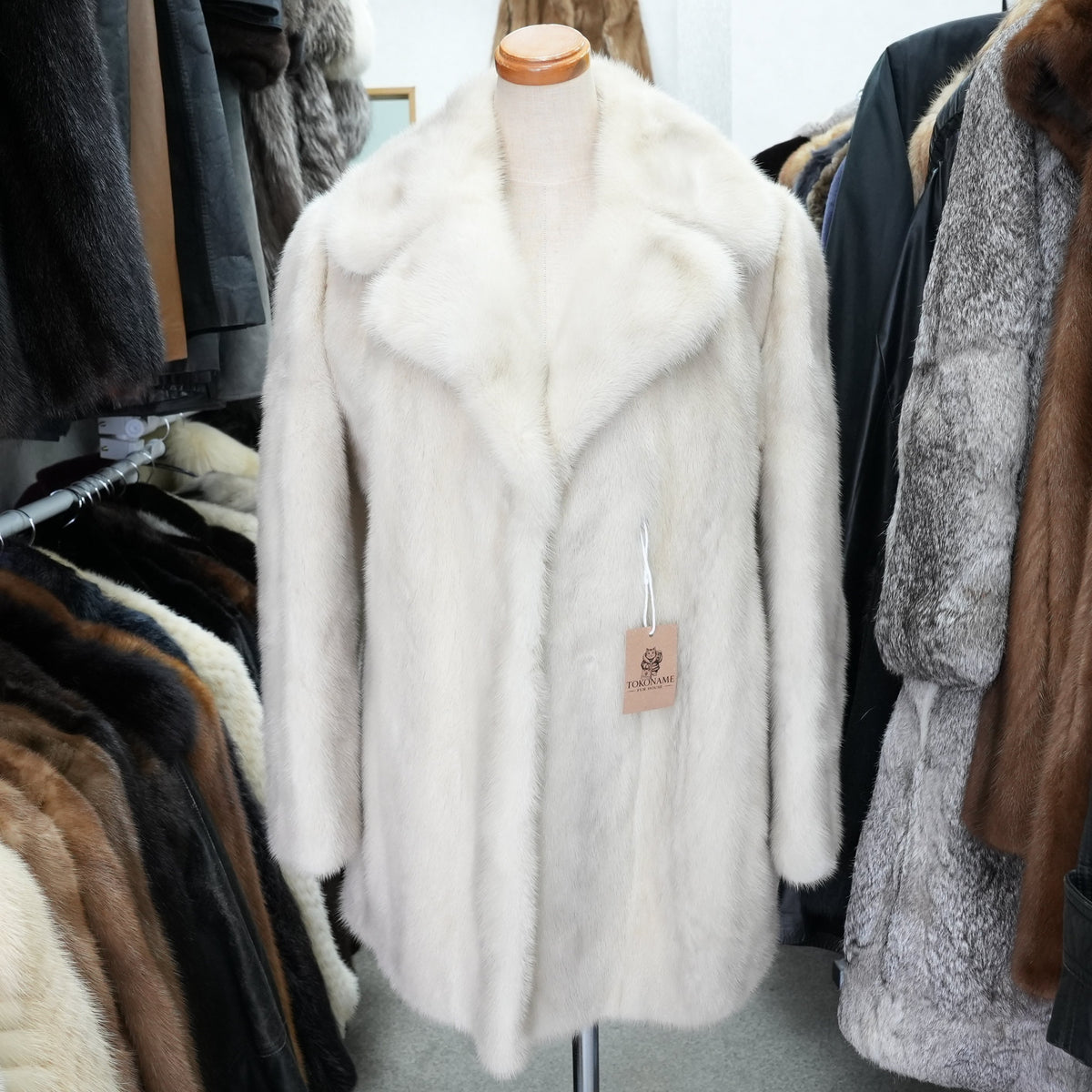 Azurene Mink Fur Coat - Genuine Vintage Fur From Japan