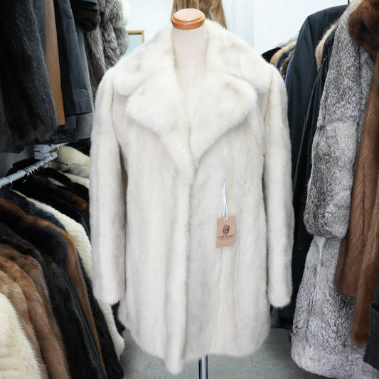 Azurene Mink Fur Coat - Genuine Vintage Fur From Japan