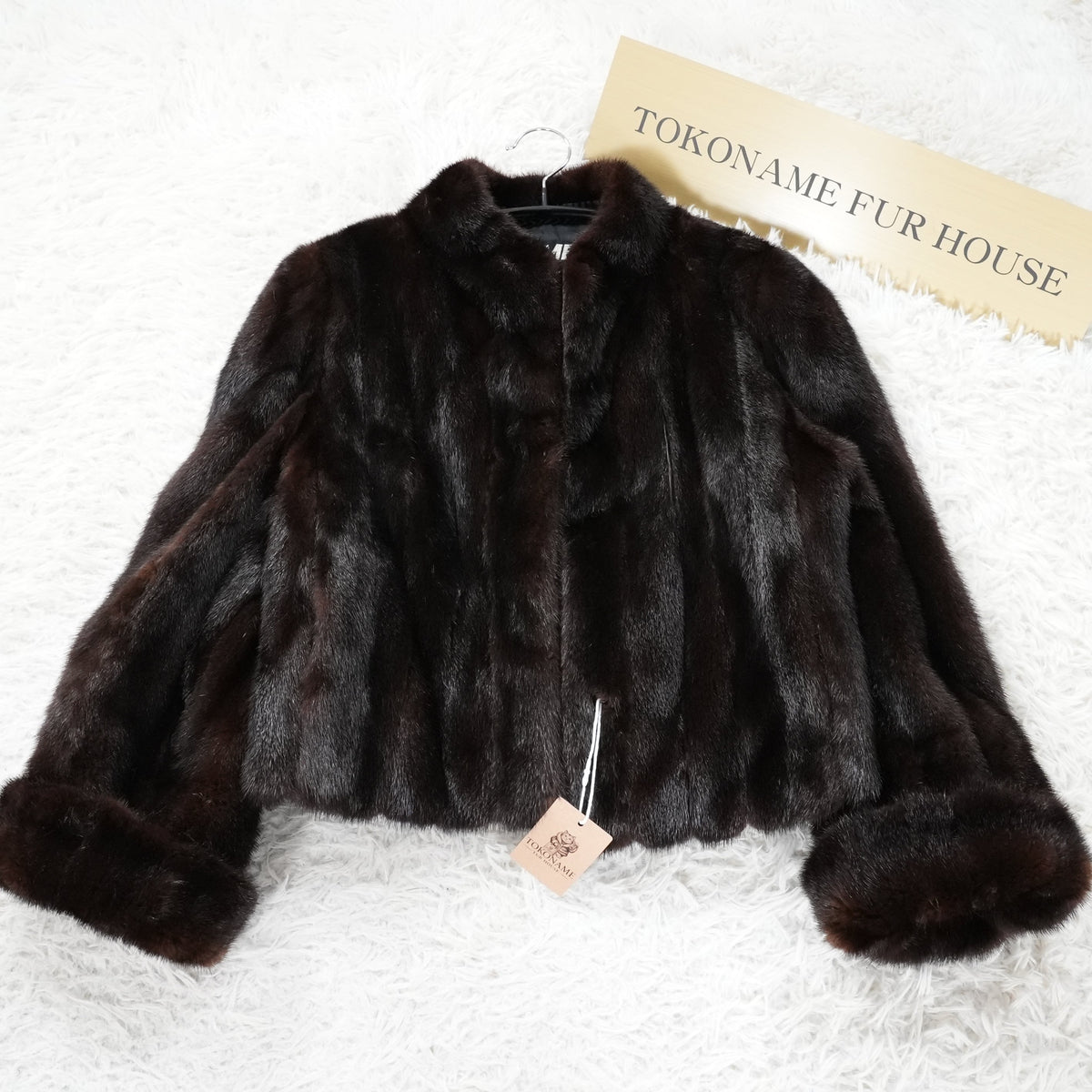 EMBA Mink crop Jacket Roll up Sleeve - Genuine Vintage Fur From Japan