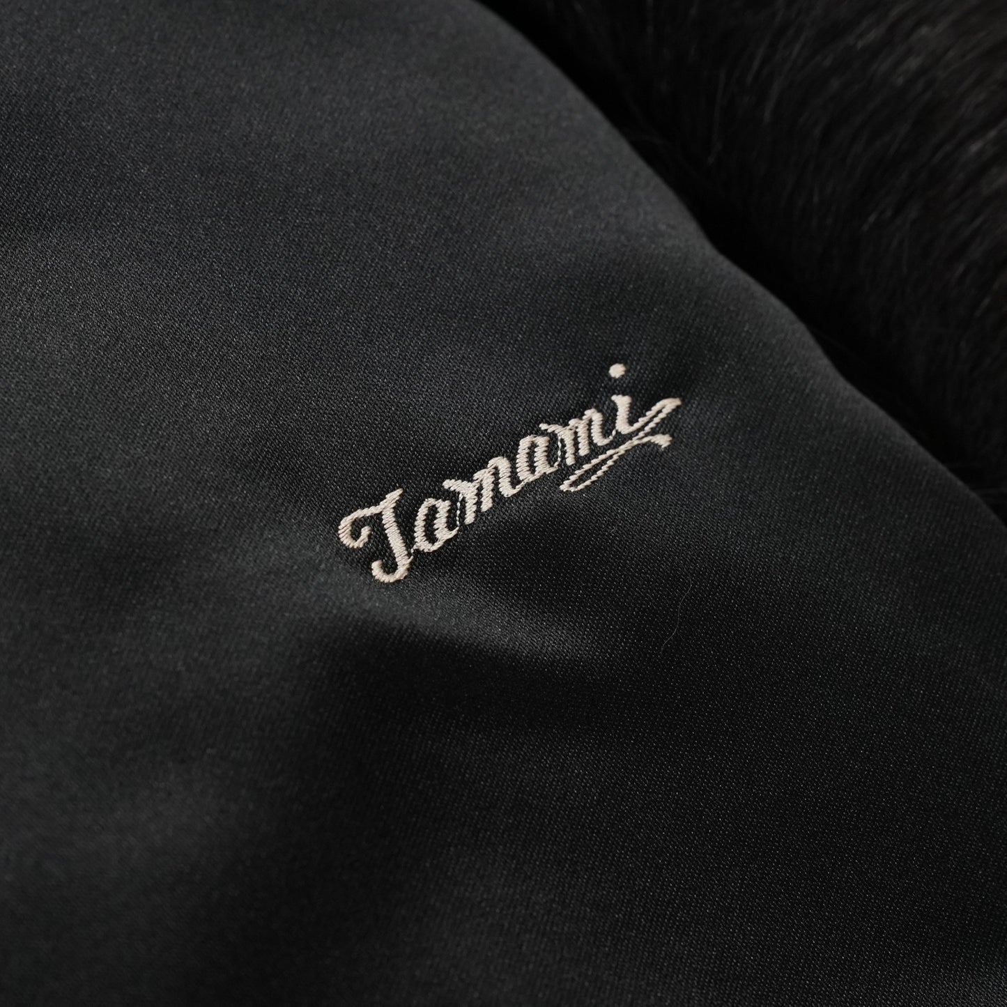 Black Dyed Fox Fur Coat ROTINY - Genuine Vintage Fur From Japan