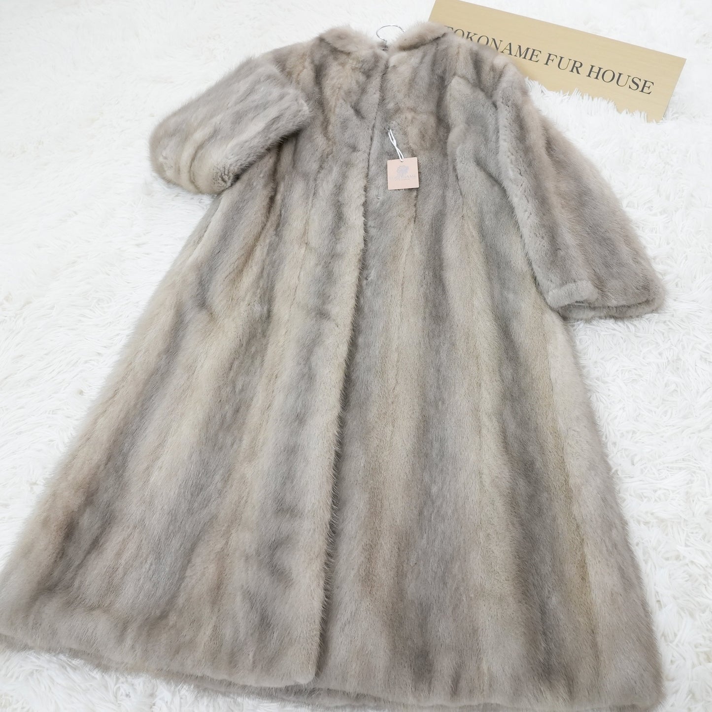 Sapphire Mink Long Coat Genuine Vintage Fur Japan