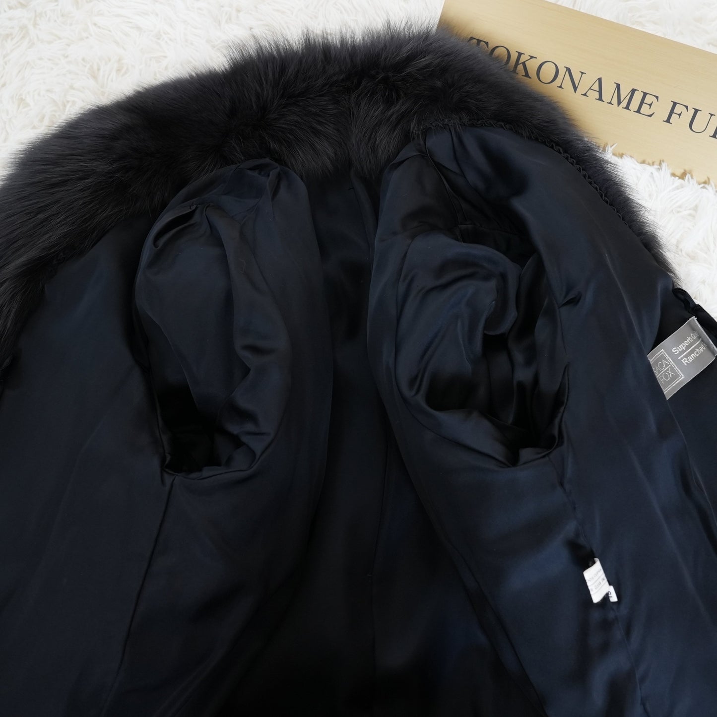 Gray Dye Fox Coat - Saga Fox Genuine Vintage Fur Japan