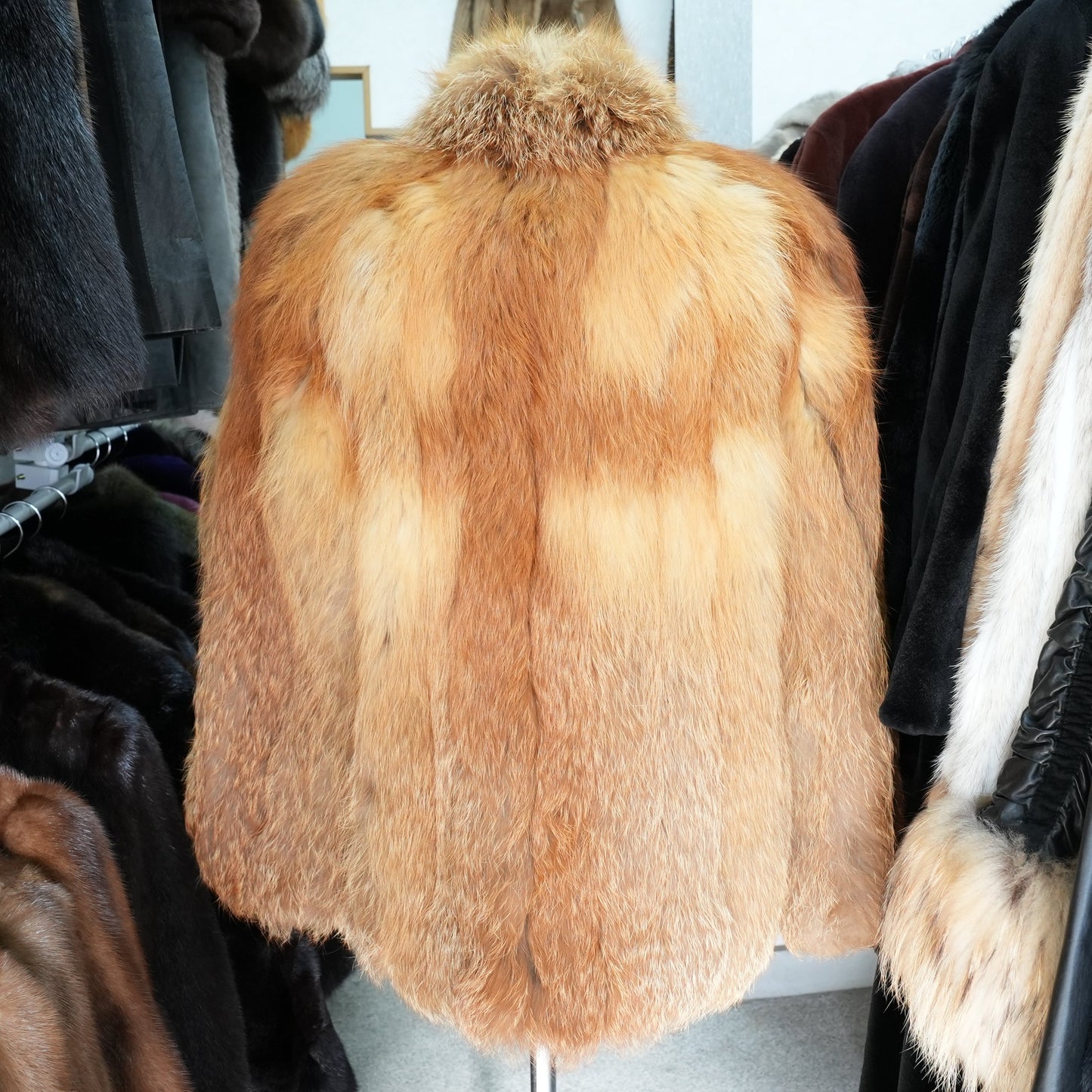Red Fox Fur Coat - Genuine Vintage Fur From Japan