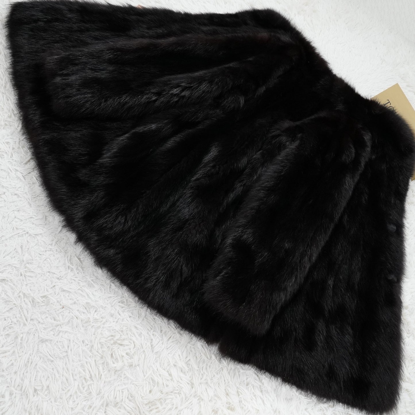 Men Sable Black Dyed Coat - Genuine Vintage Fur From Japan