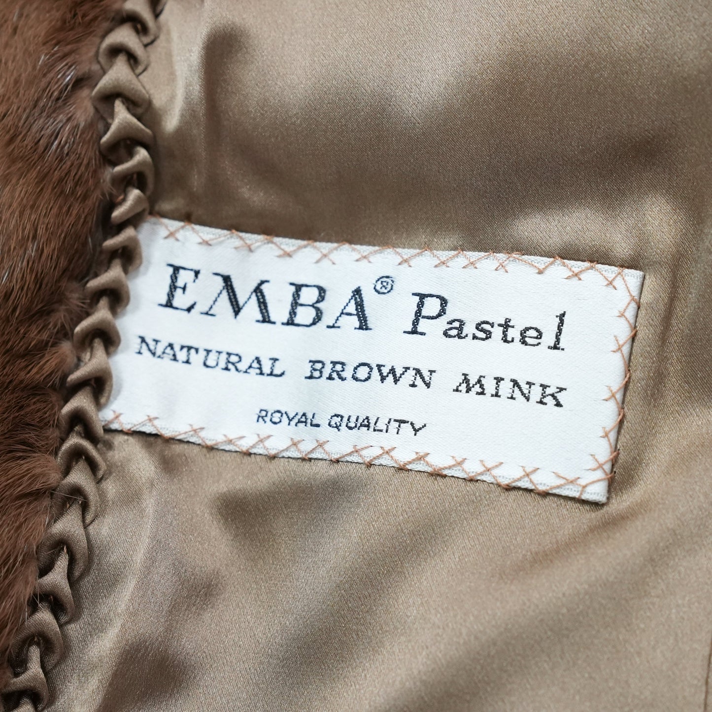 Demi Buff Mink Long Coat EMBA - Genuine Vintage Fur From Japan