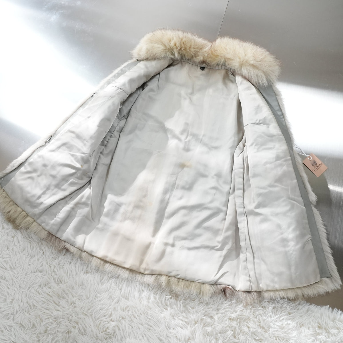 Blue Fox Fur Coat - Genuine Vintage Fur From Japan