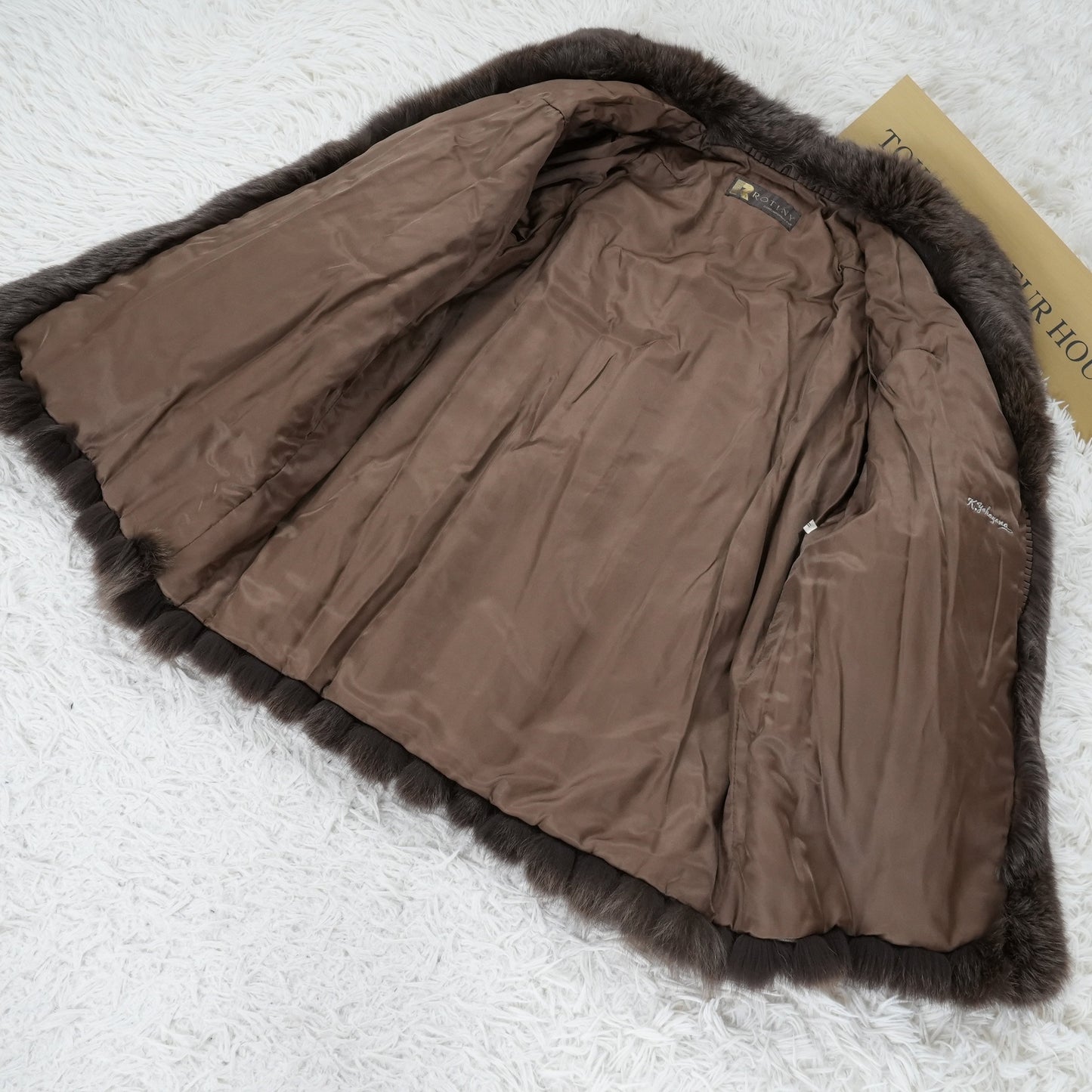Brown Dyed Fox Fur Coat - Genuine Vintage Fur From Japan