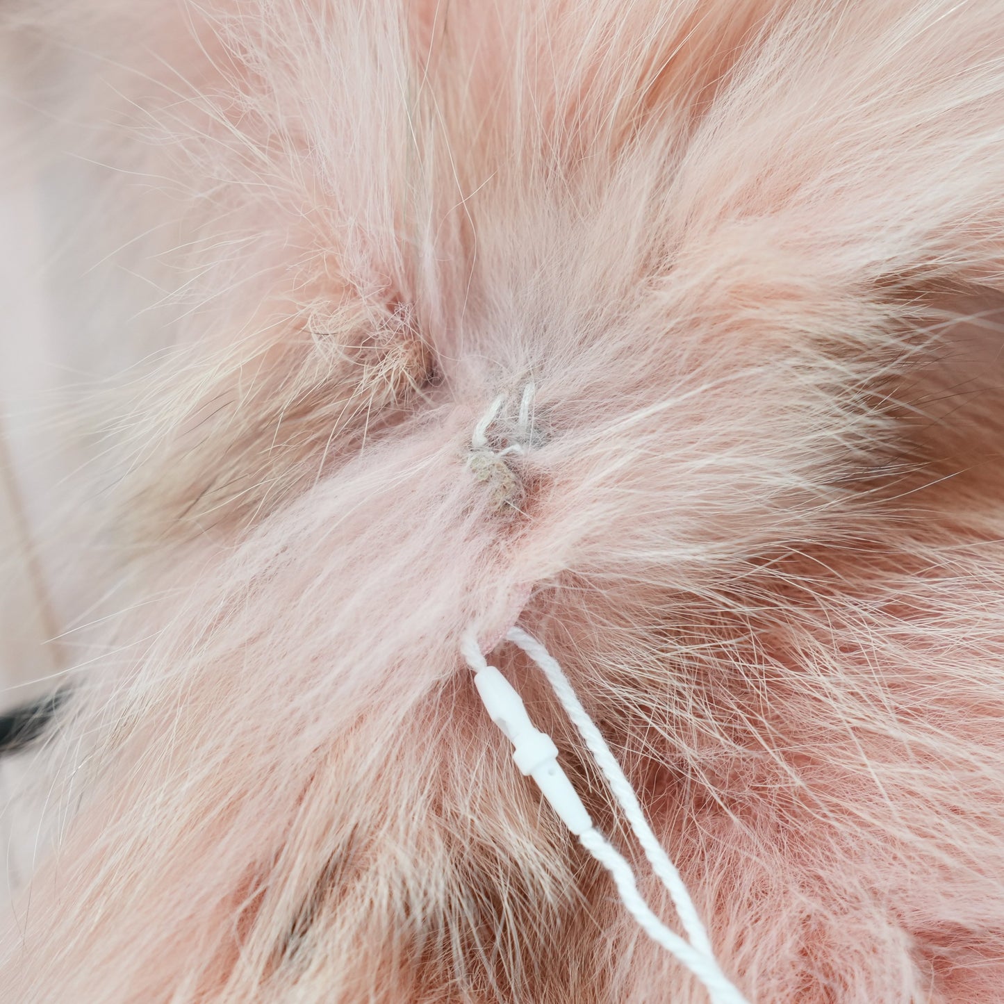 Pink Dyed Fox Fur Jacket - Genuine Vintage Fur From Japan