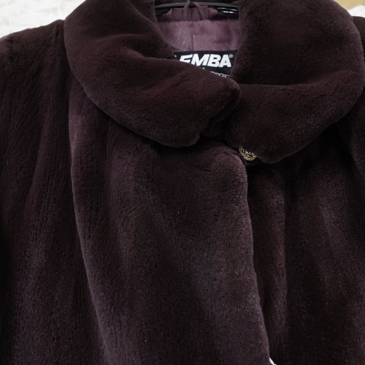 Chocolate Brown Shaved Mink Long Coat EMBA - Genuine Vintage Fur From Japan