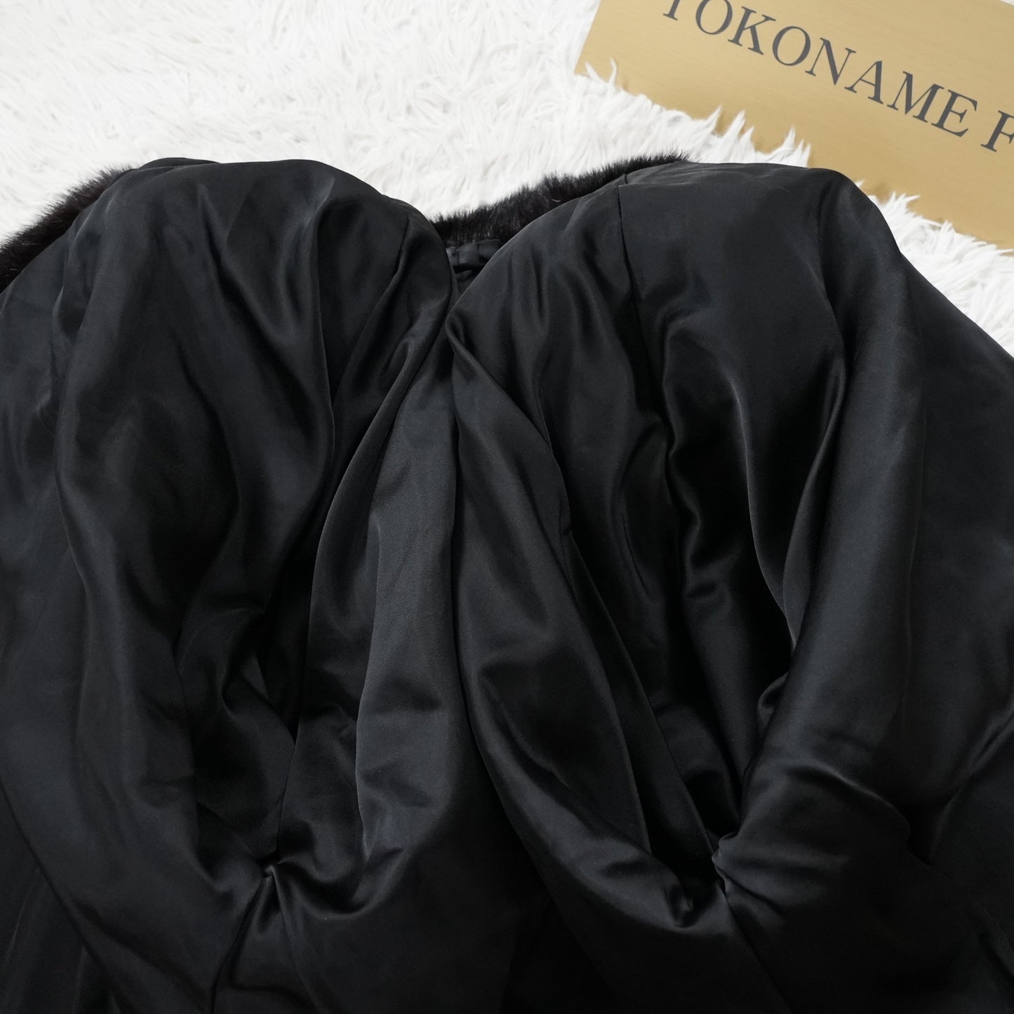 Dark Mink Design Jacket -Genuine Vintage Fur From Japan