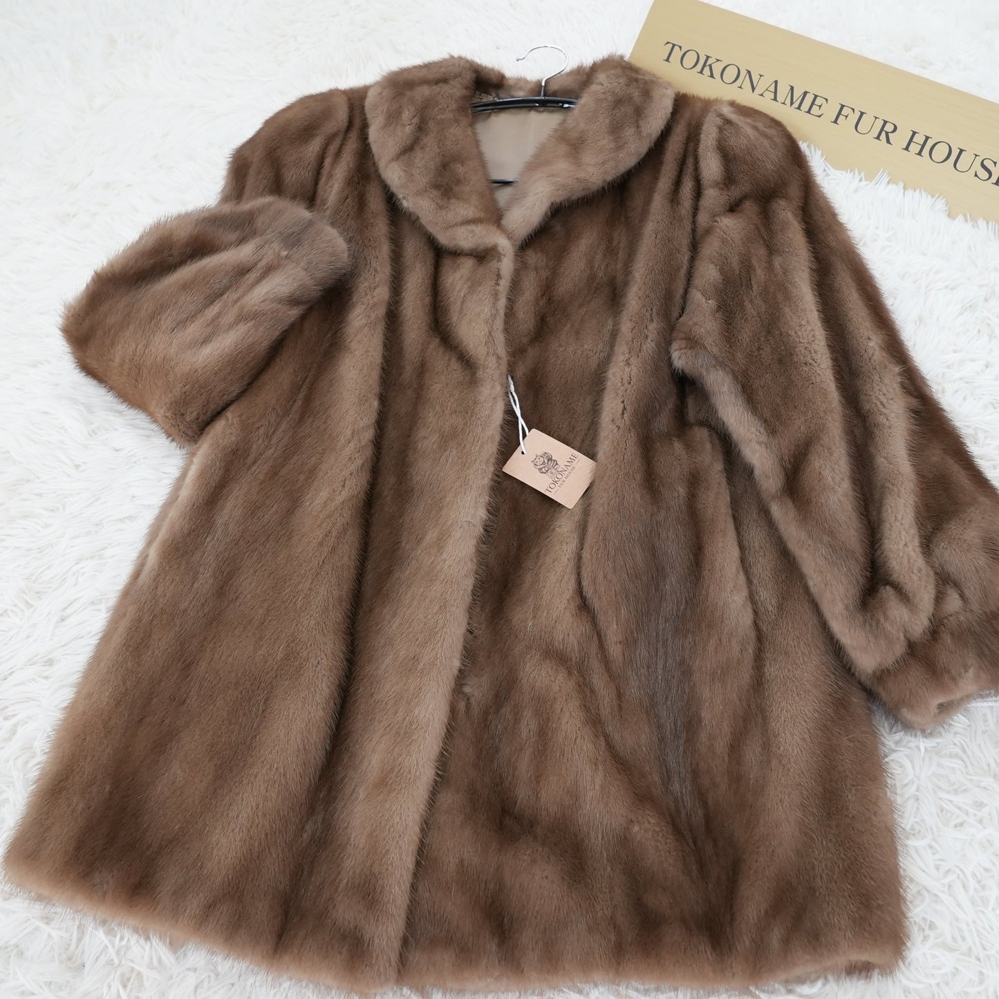 Pastel Mink Coat Genuine Vintage Fur Japan