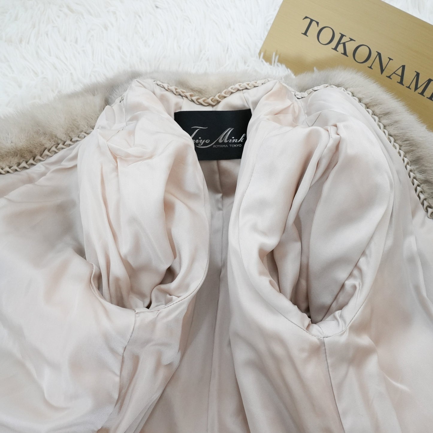 Sapphire Mink Long Coat Genuine Vintage Fur Japan