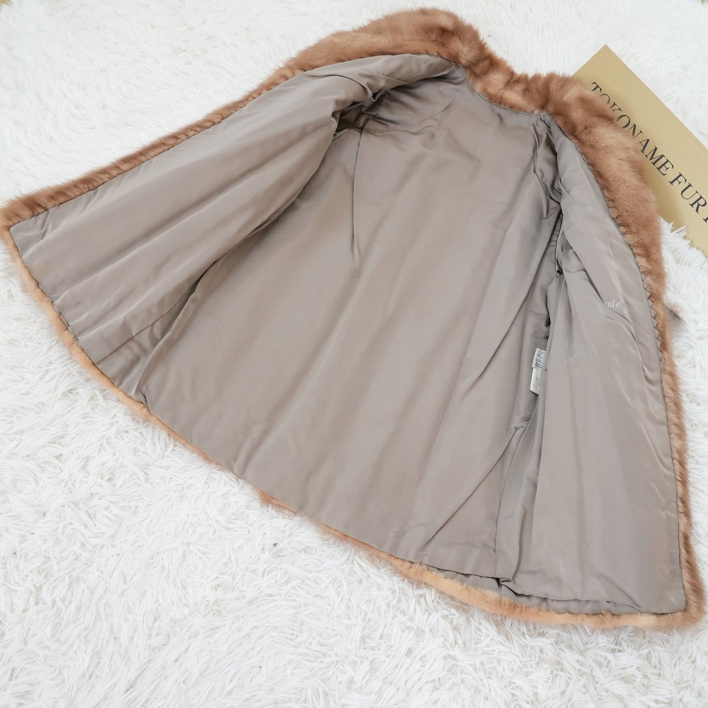 Demi Buff Mink Jacket Genuine Vintage Fur Japan