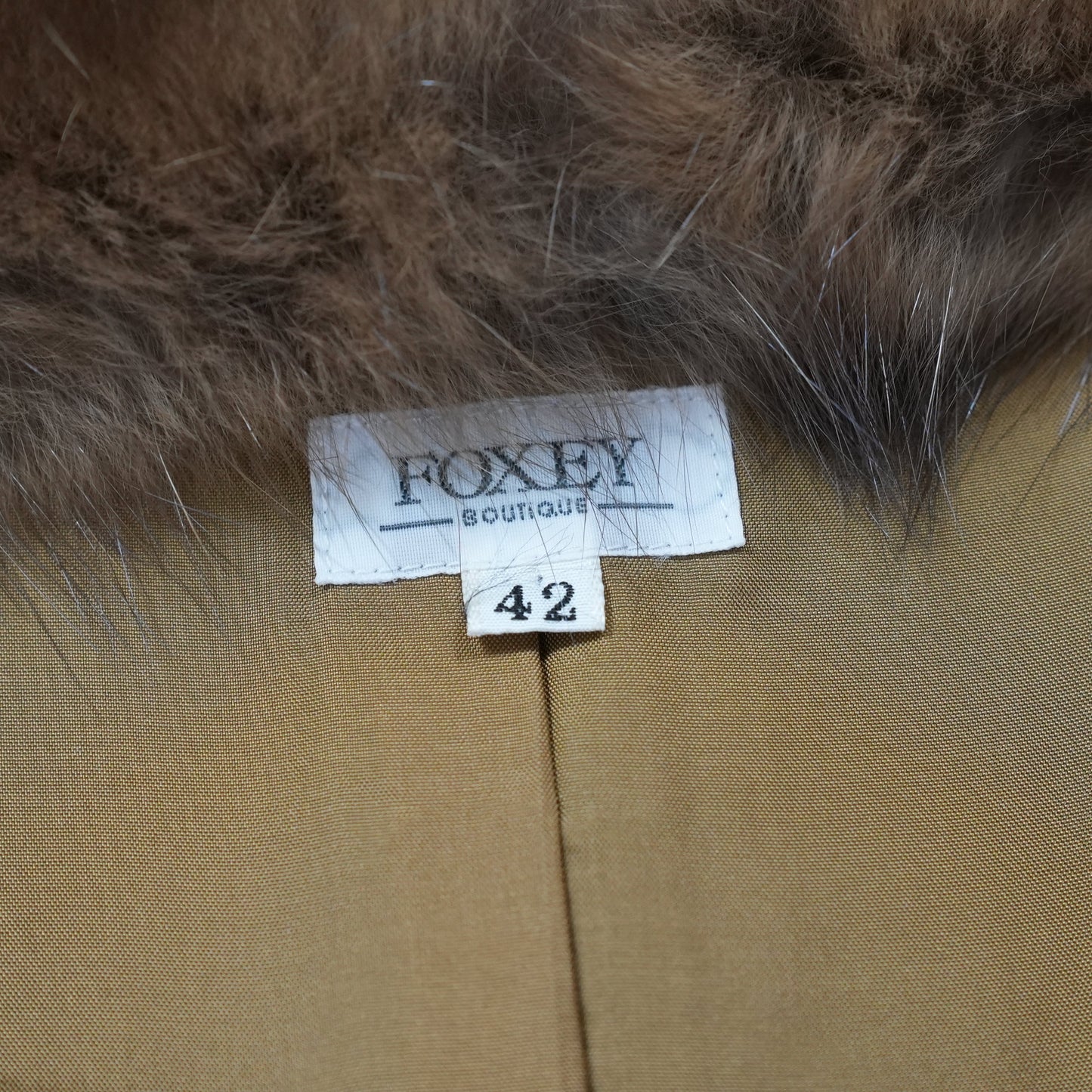 FOXEY Sable Fur Trim Angola Jacket - Genuine Vintage Fur From Japan