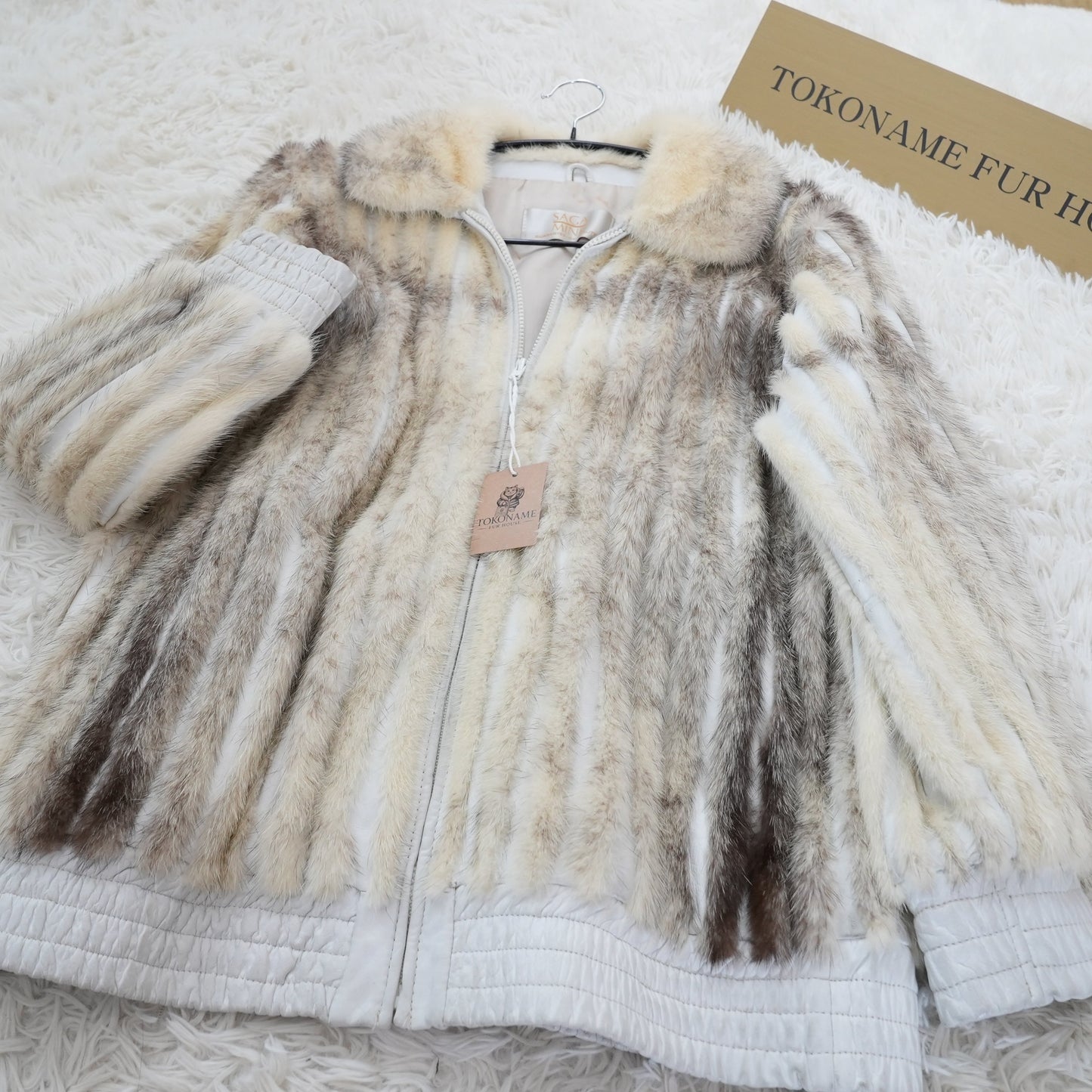 Cross Mink Zip Jacket - SAGA MINK