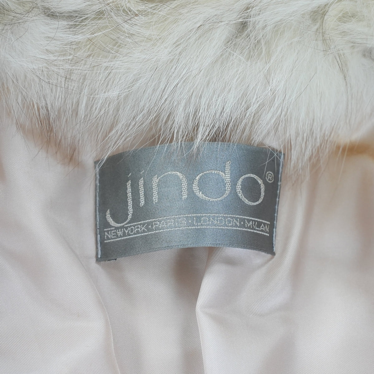 Blue Fox Fur Coat Soft and Fluffy jindo - Genuine Vintage Fur From Japan