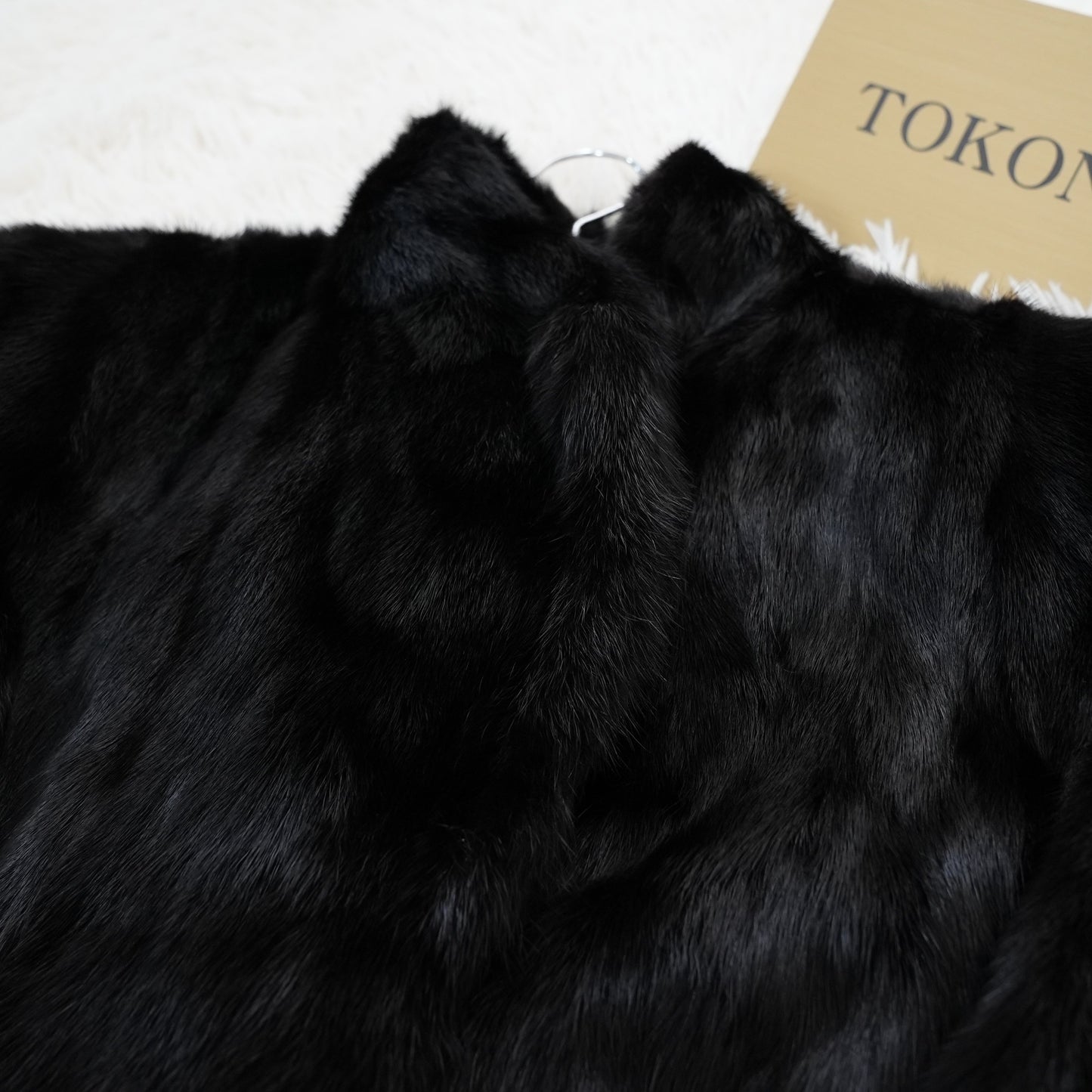 Dark Mink Coat Genuine Vintage Fur Japan