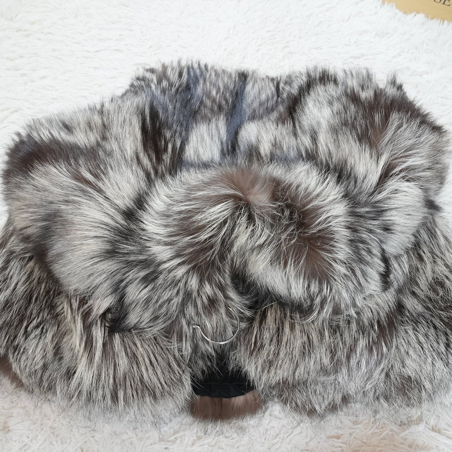 Silver Fox Scallop Design Coat EMBA -