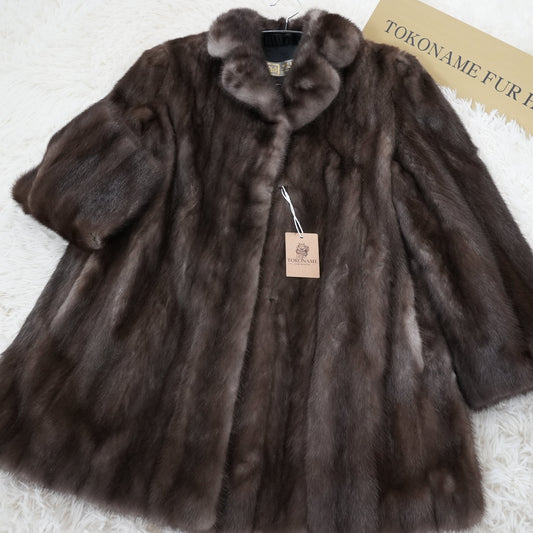 Blue Iris Mink Coat - Royal Saga Mink Genuine Vintage Fur Japan