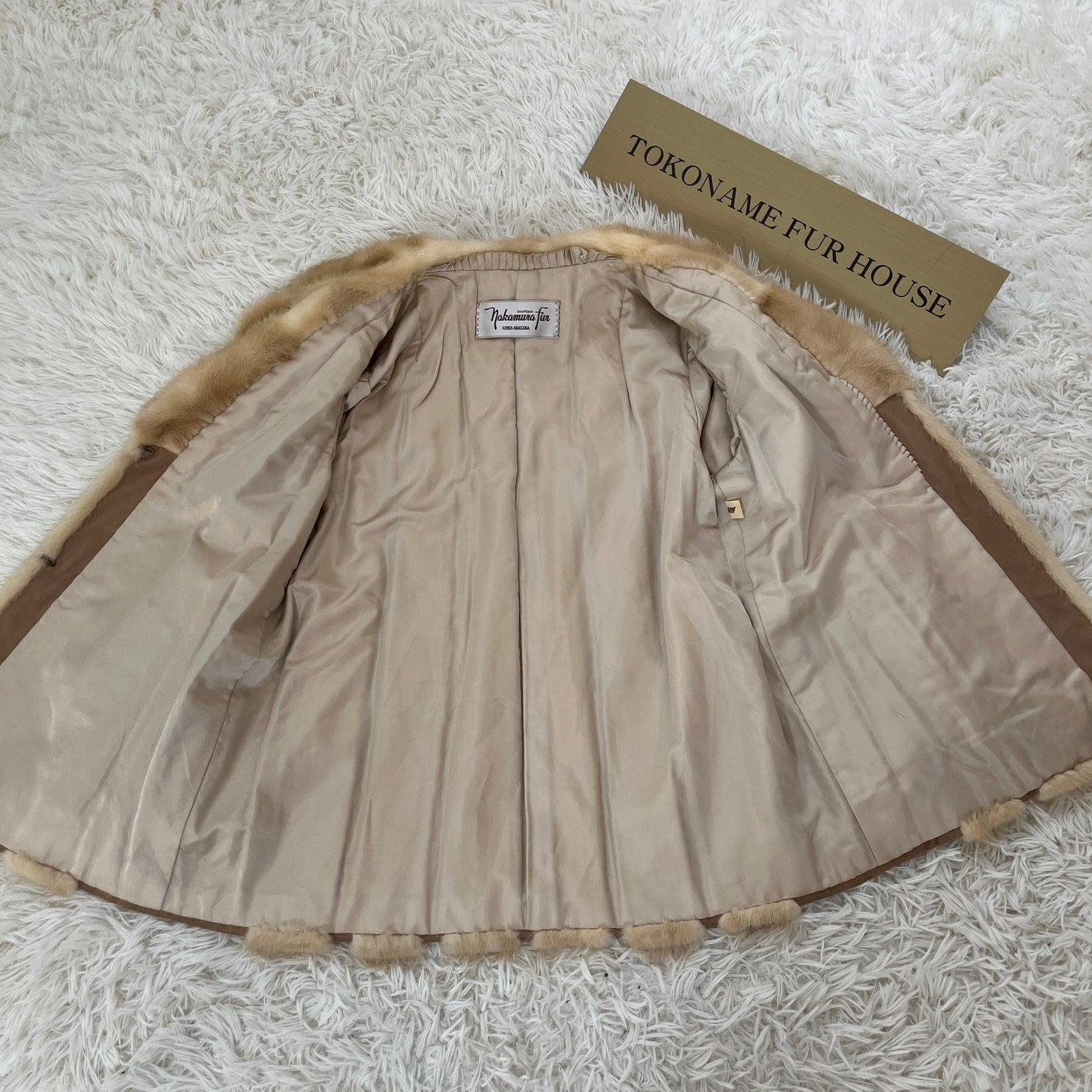 Pastel Mink Jacket Genuine Vintage Fur Japan