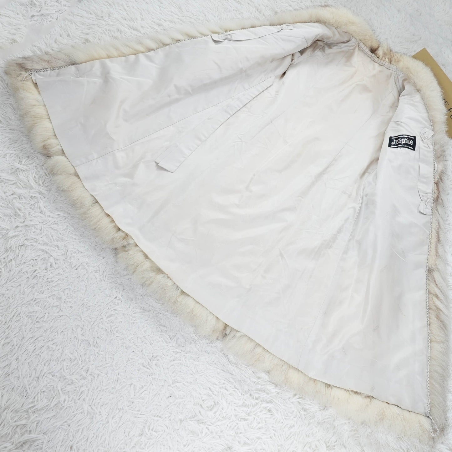 Blue Fox Long Coat - Genuine Vintage Fur From Japan