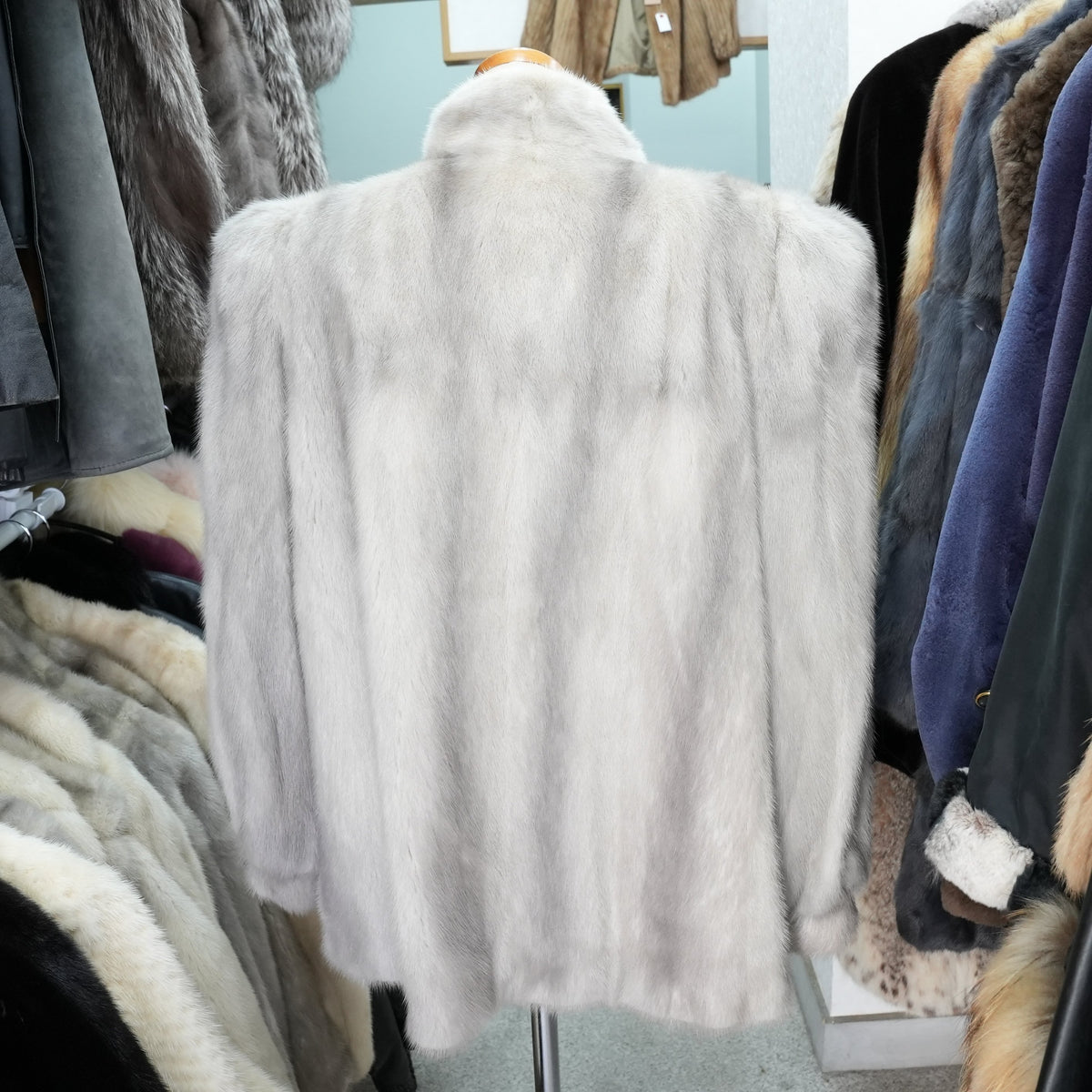 Sapphire Mink Fur Coat - Genuine Vintage Fur From Japan