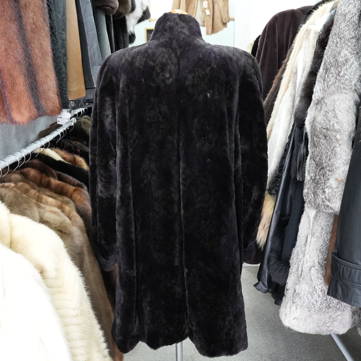 Shaved Mink Design Long Coat SAGA MINK - Genuine Vintage Fur From Japan