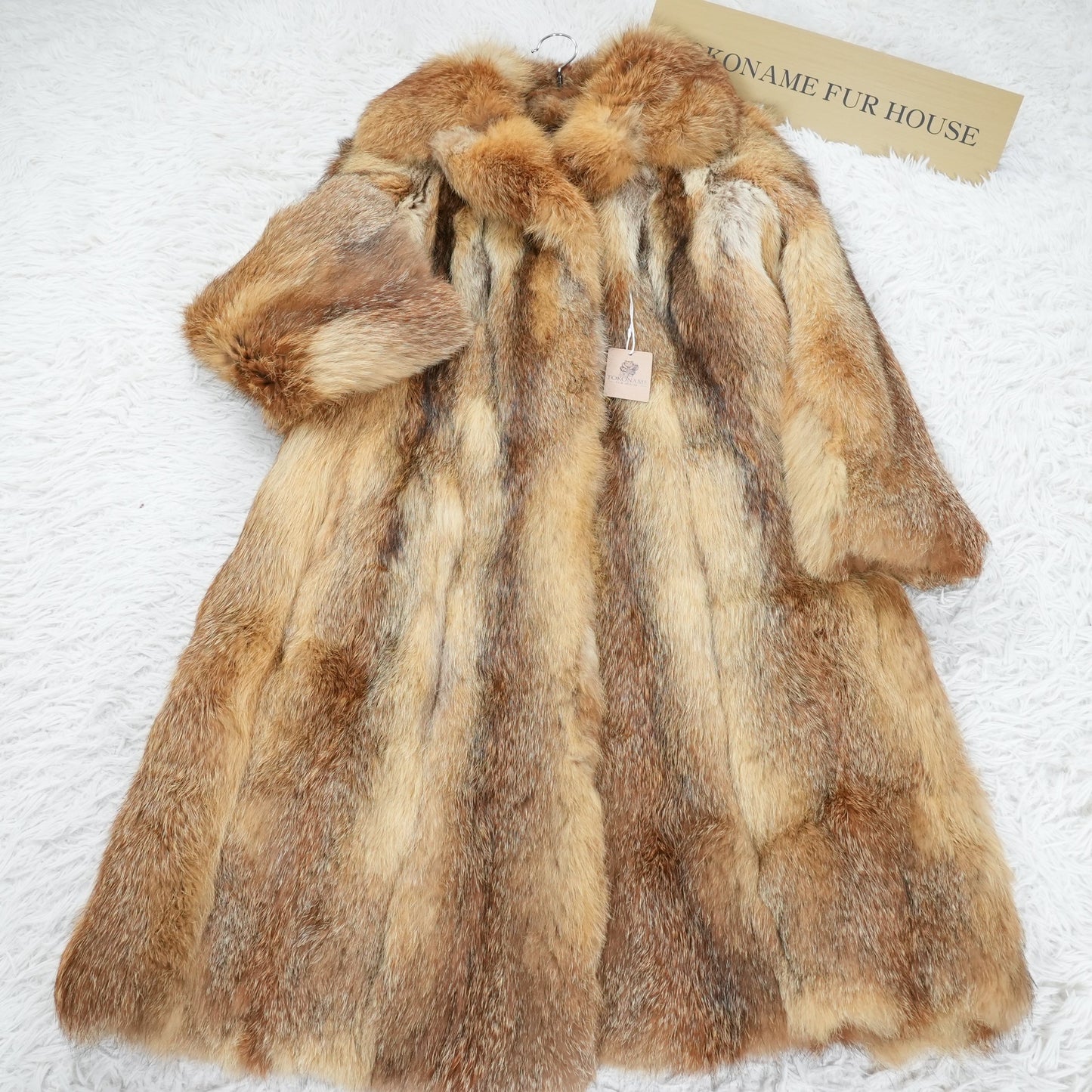 Red Fox Long Coat - Genuine Vintage Fur From Japan