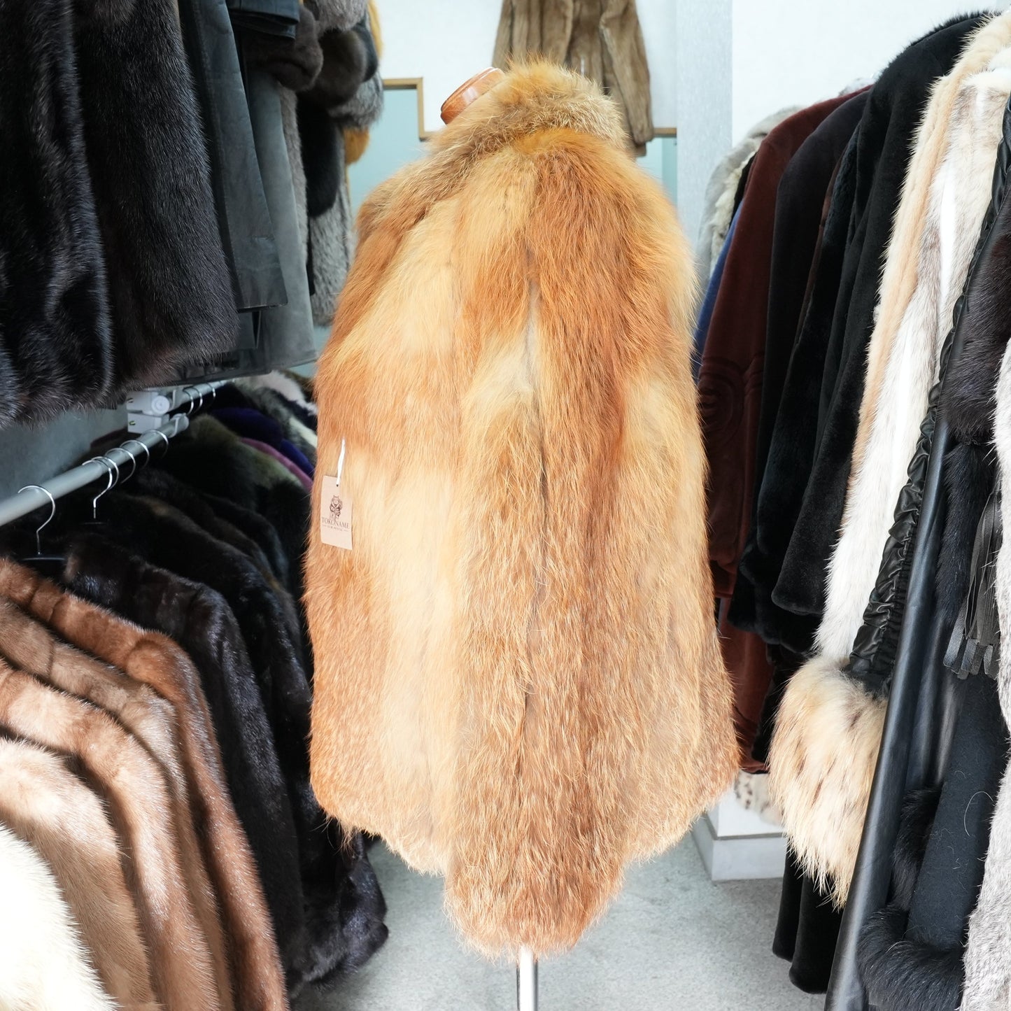 Red Fox Fur Coat - Genuine Vintage Fur From Japan