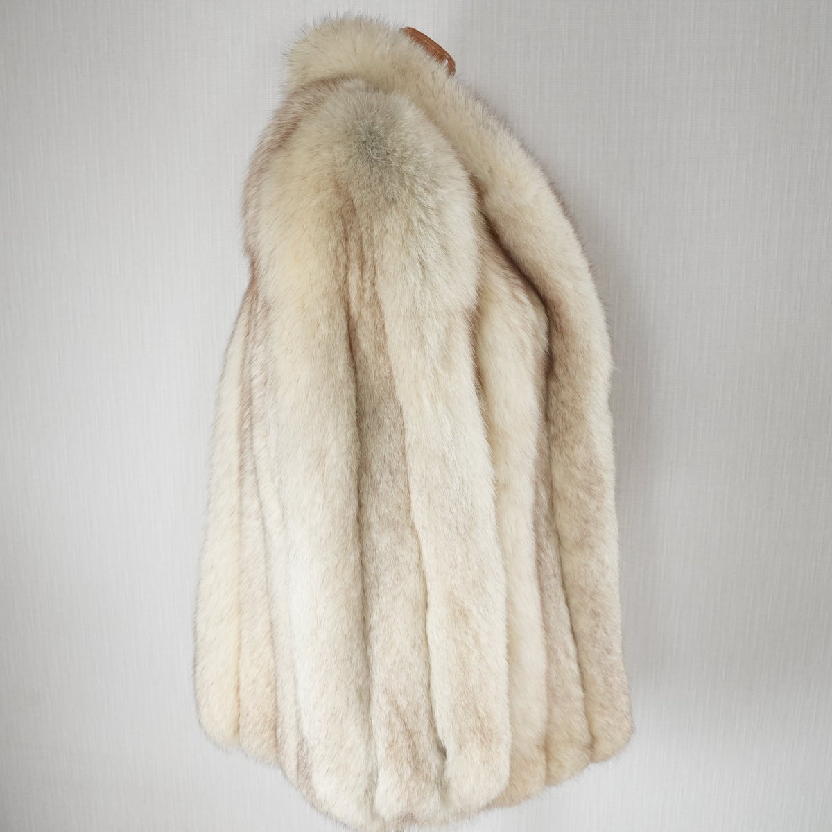 Blue Fox Fur Coat Soft and Fluffy - Genuine Vintage Fur From Japan