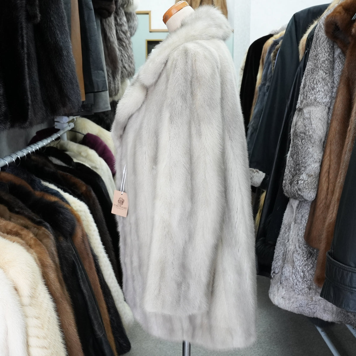 Sapphire Mink Fur Coat - Genuine Vintage Fur From Japan