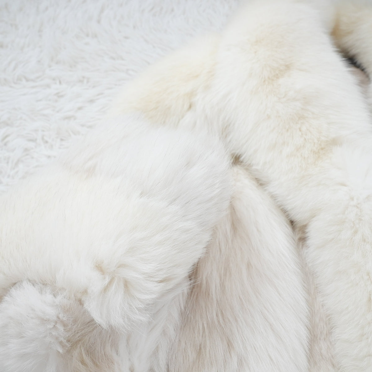 Shadow Fox Fur Coat Soft and Fluffy - Genuine Vintage Fur From Japan
