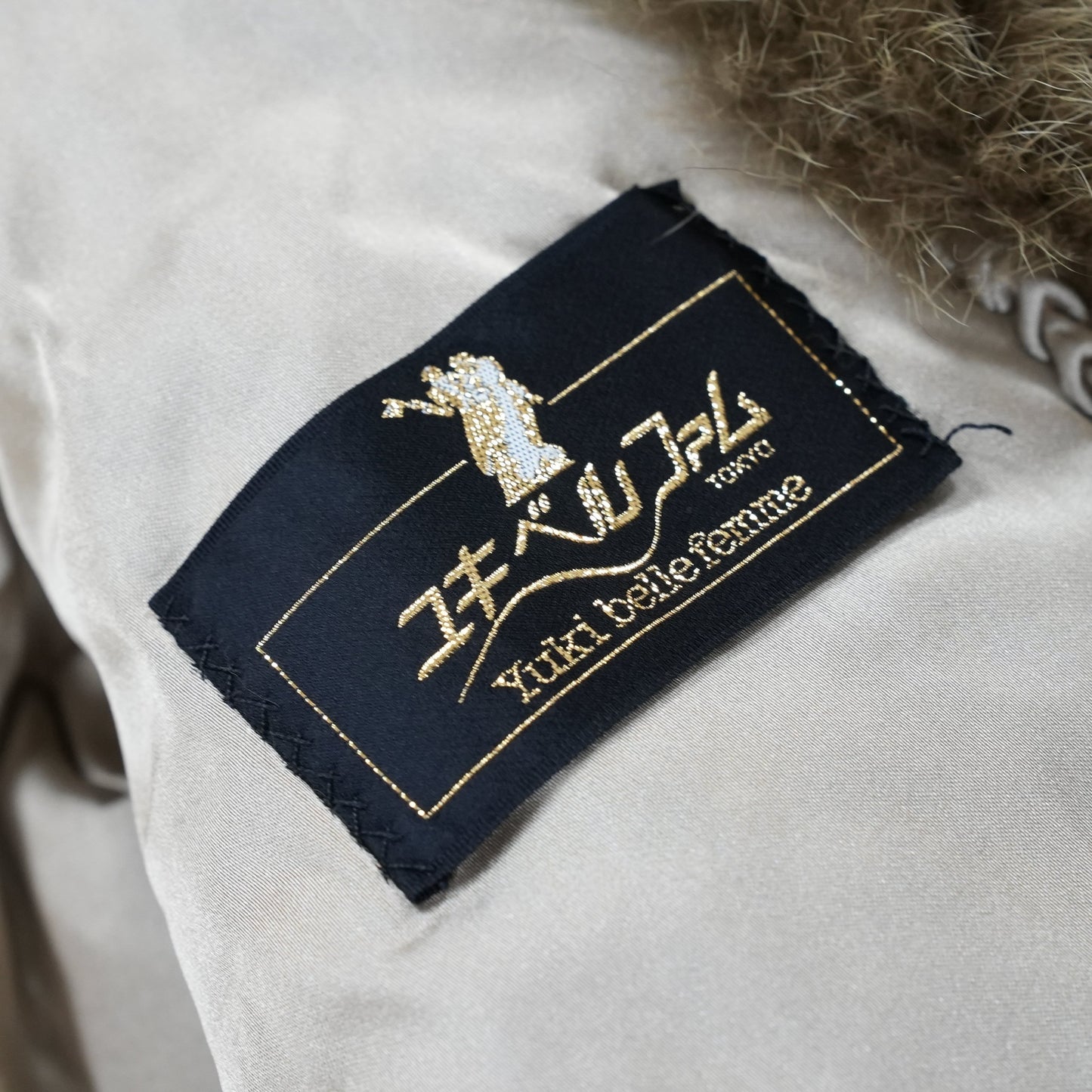 Ash Green Dyed Fox Fur Coat - Genuine Vintage Fur From Japan