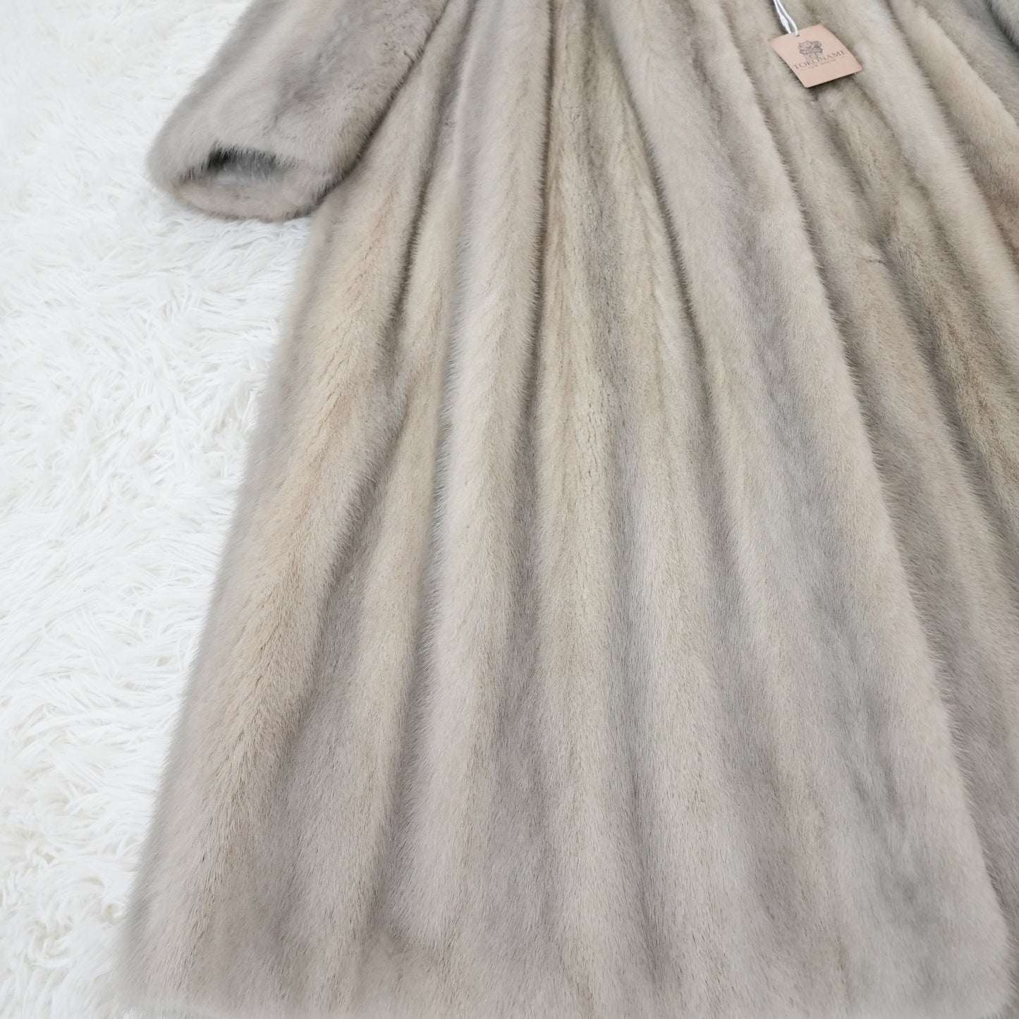 Sapphire Mink Long Coat Genuine Vintage Fur Japan