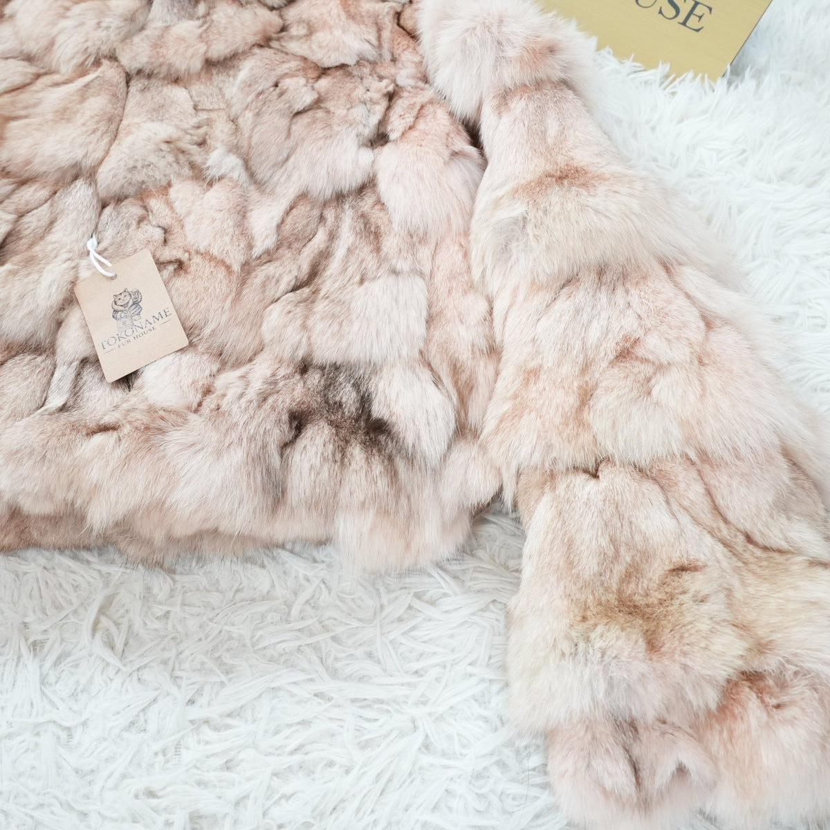 Pink Dyed Fox Fur Jacket - Genuine Vintage Fur From Japan