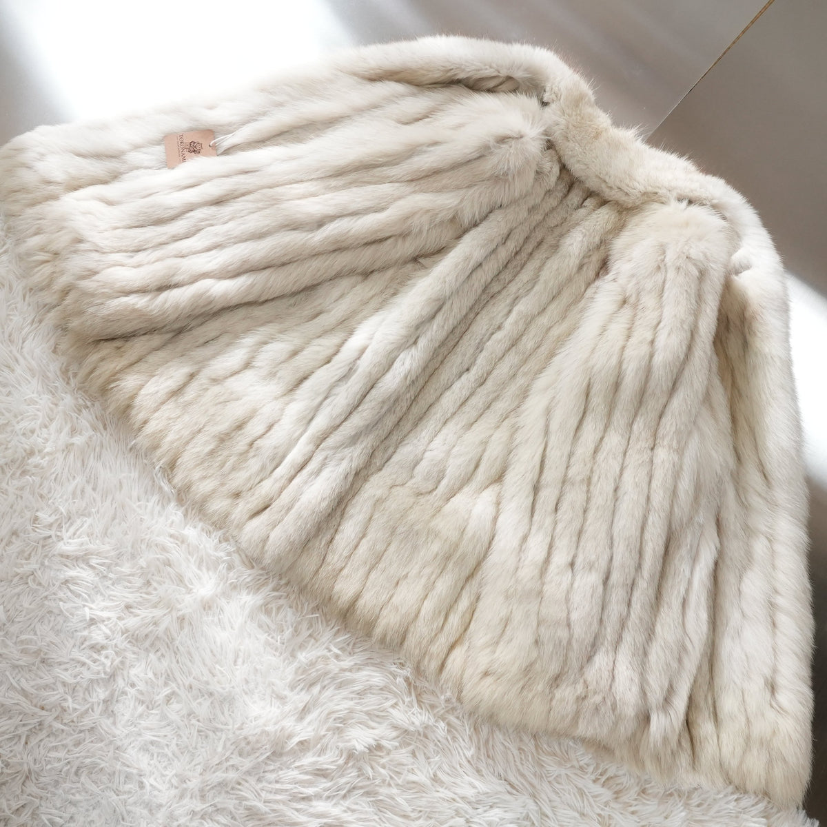 Blue Fox Fur Coat - Genuine Vintage Fur From Japan
