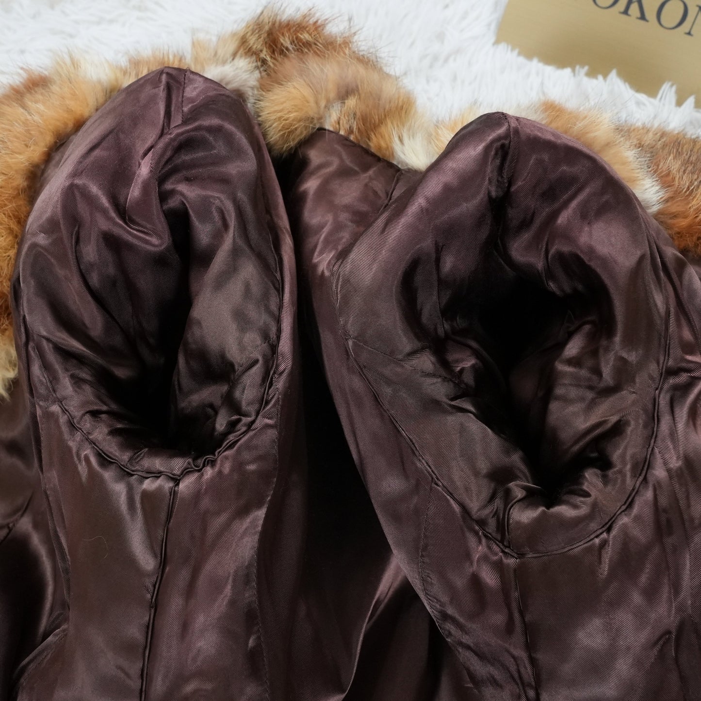 Red Fox Long Coat - Genuine Vintage Fur From Japan