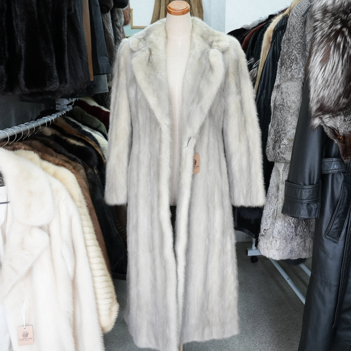 Sapphire Mink Long Coat EMBA - Genuine Vintage Fur From Japan