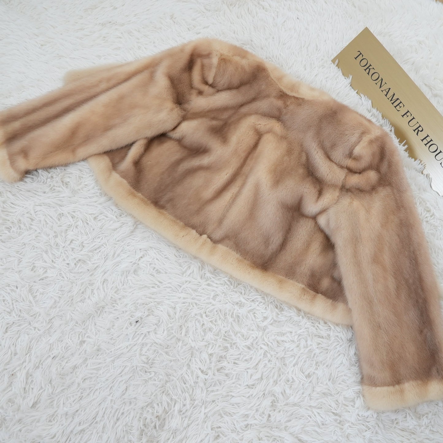Saga mink Pastel Color Jacket Genuine Vintage Fur Japan