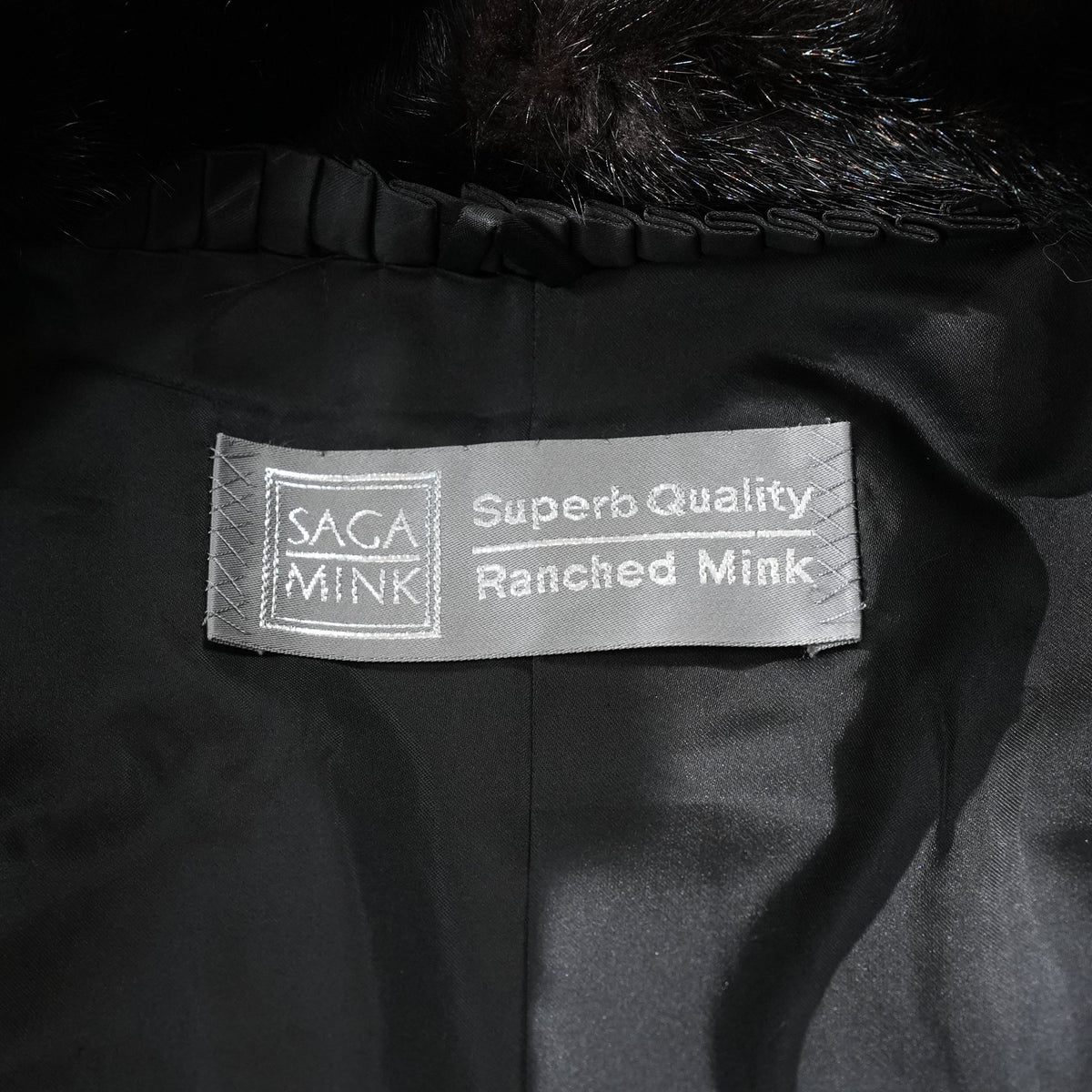 SAGA MINK semi Long Coat - Genuine Vintage Fur From Japan